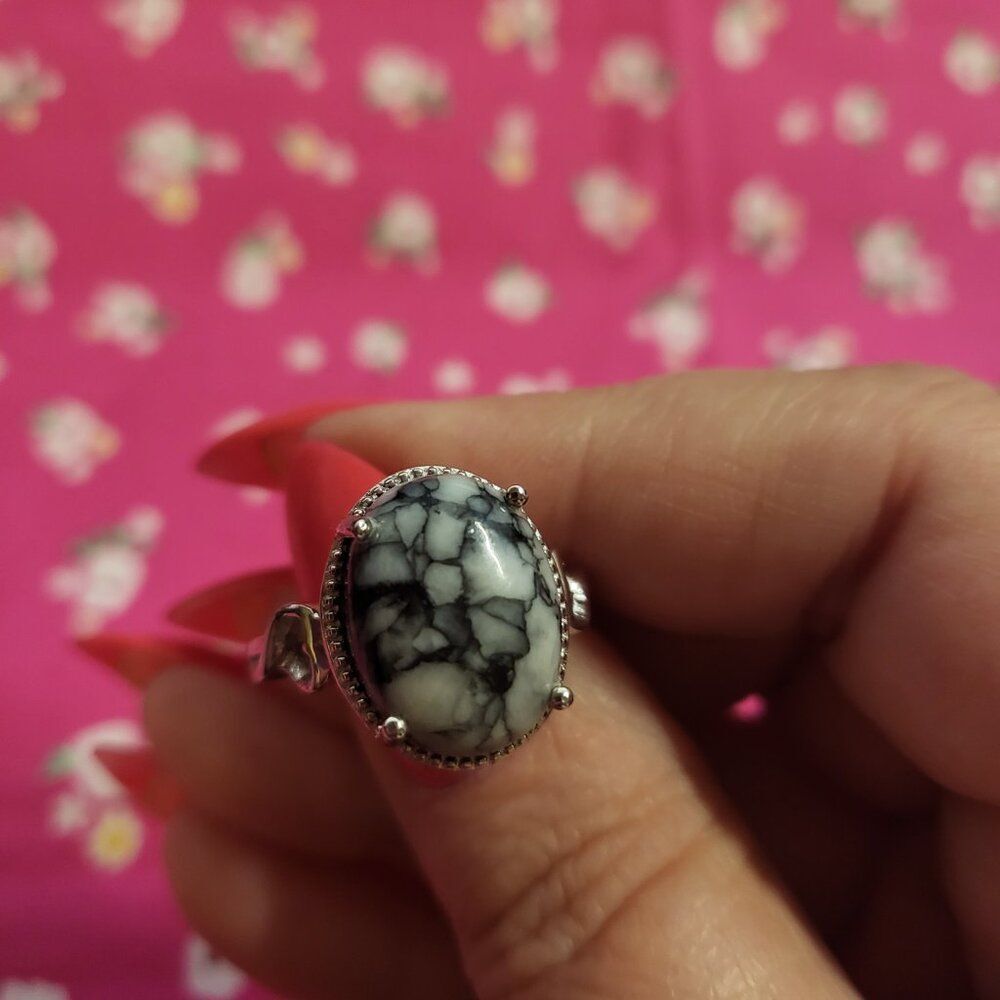 Austrian Pinolith Solitaire Ring - Picture 3 of 10